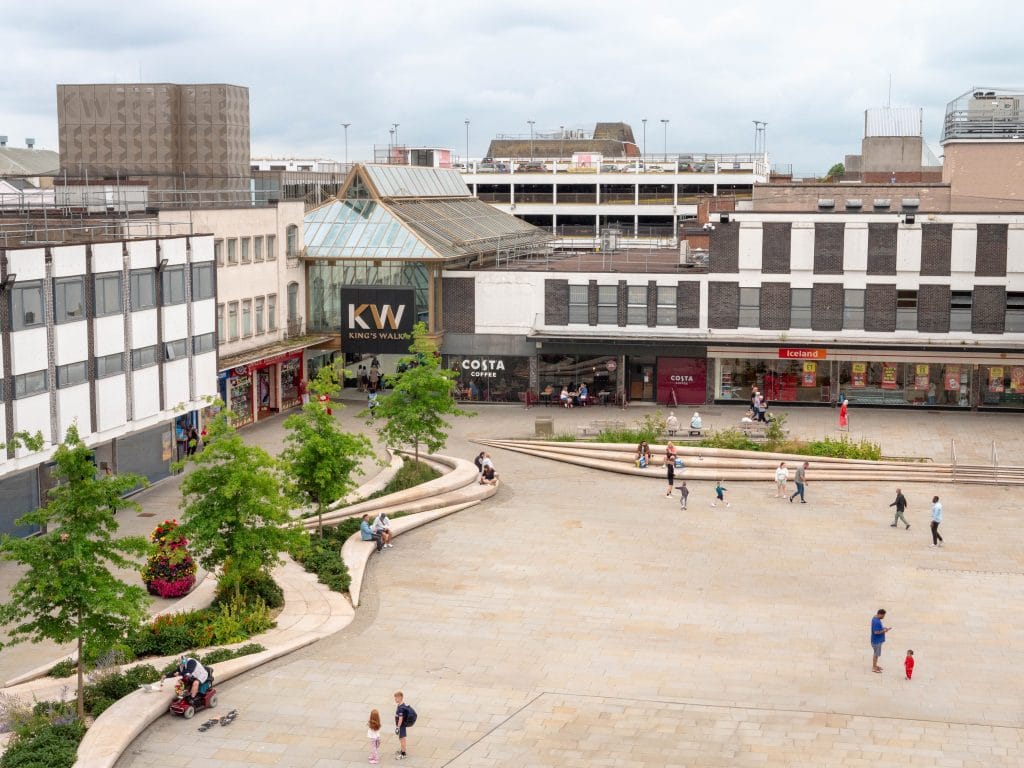 Kings Square in Gloucester