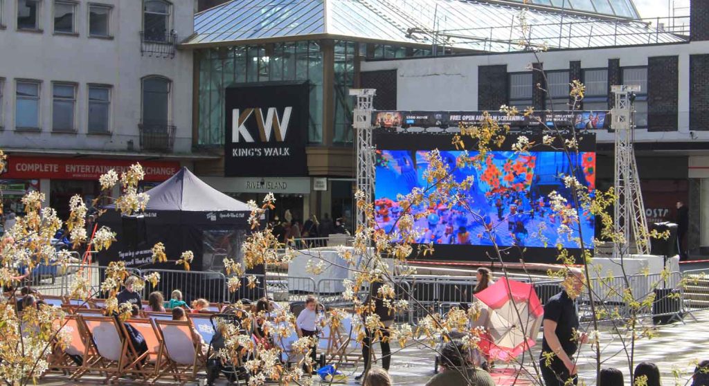 Cinema Screening at King's Square - The perfect commercial entertainment space in Gloucester. Part of the King's Quarter portfolio