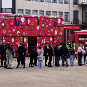 Gloucester’s Kings Squares attracts the Shein bus tour