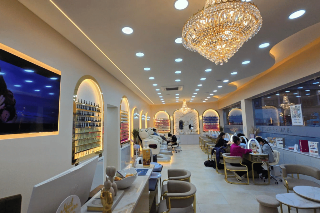 Inside NB Nails & Beauty at King's Walk in Gloucester