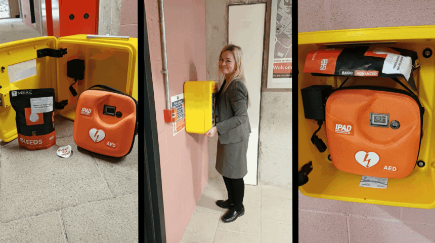 Life-saving equipment installed at the forum